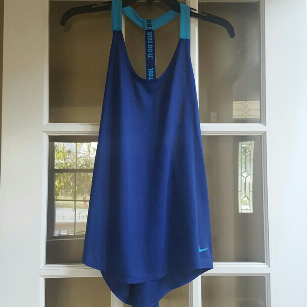 Nike dri-fit loose fit athletic racer back top!